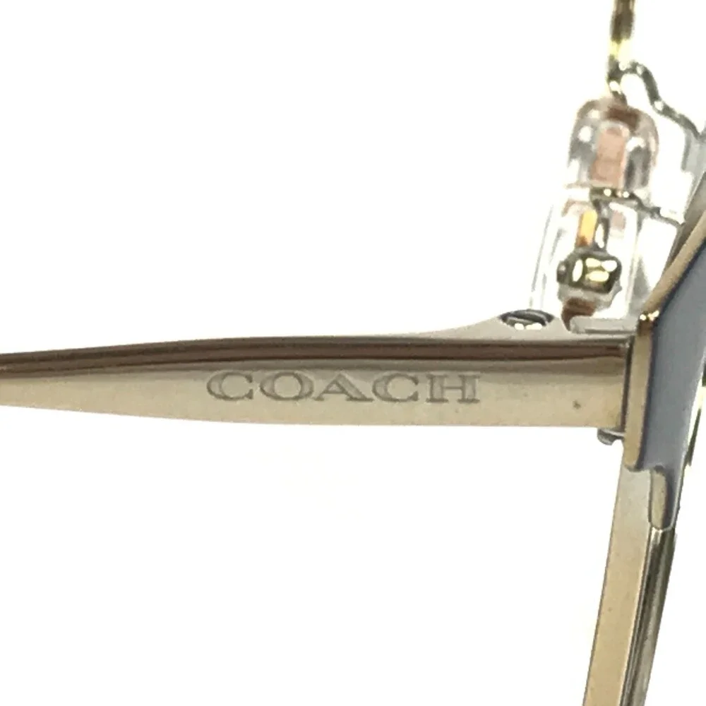 Coach Eyeglasses Frames HC5111 9346 Shiny Light Gold Cat Eye Full Rim 53-17-140
